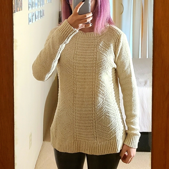 Hollister chunky cream sweater - Picture 3 of 4